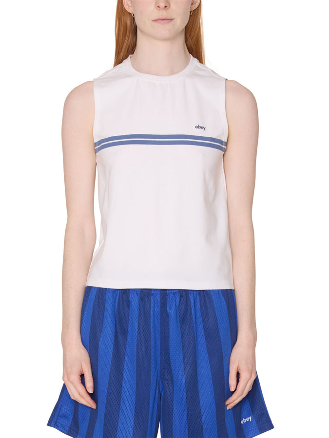 Obey Freya Stripe Tank Top Spring 2026 | WHITE (WHT)