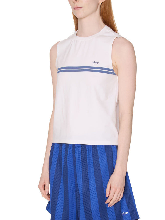 Obey Freya Stripe Tank Top Spring 2026 | WHITE (WHT)