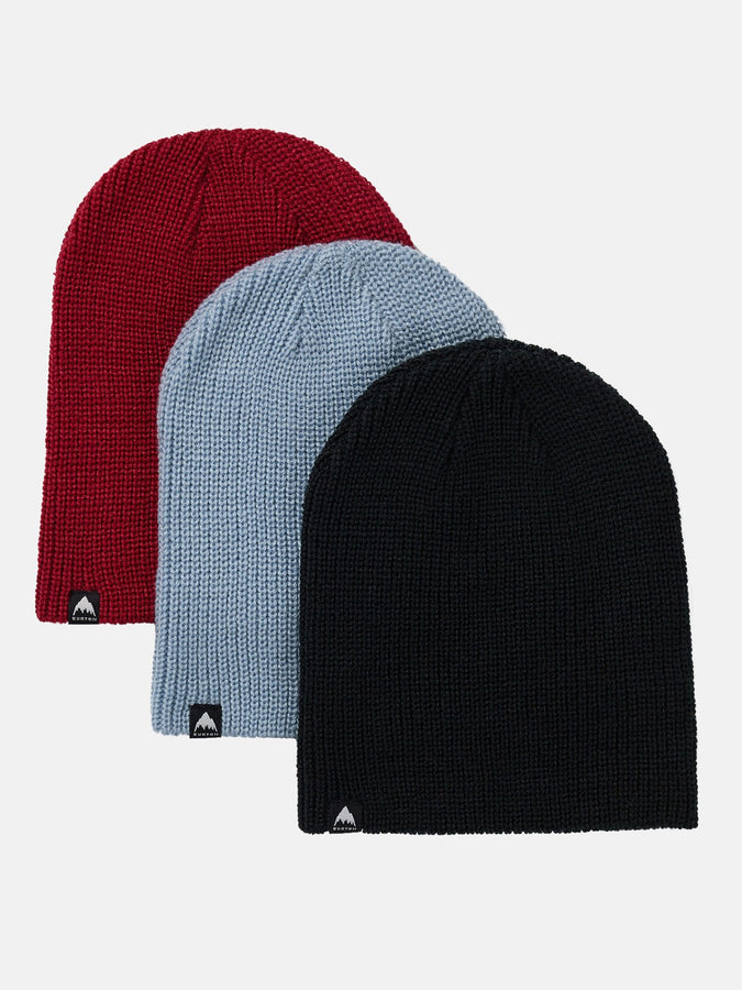 Burton Recycled DND 3 Packs Beanie | TRUE BLK/DSTY BLU/DP RED (AVJ)