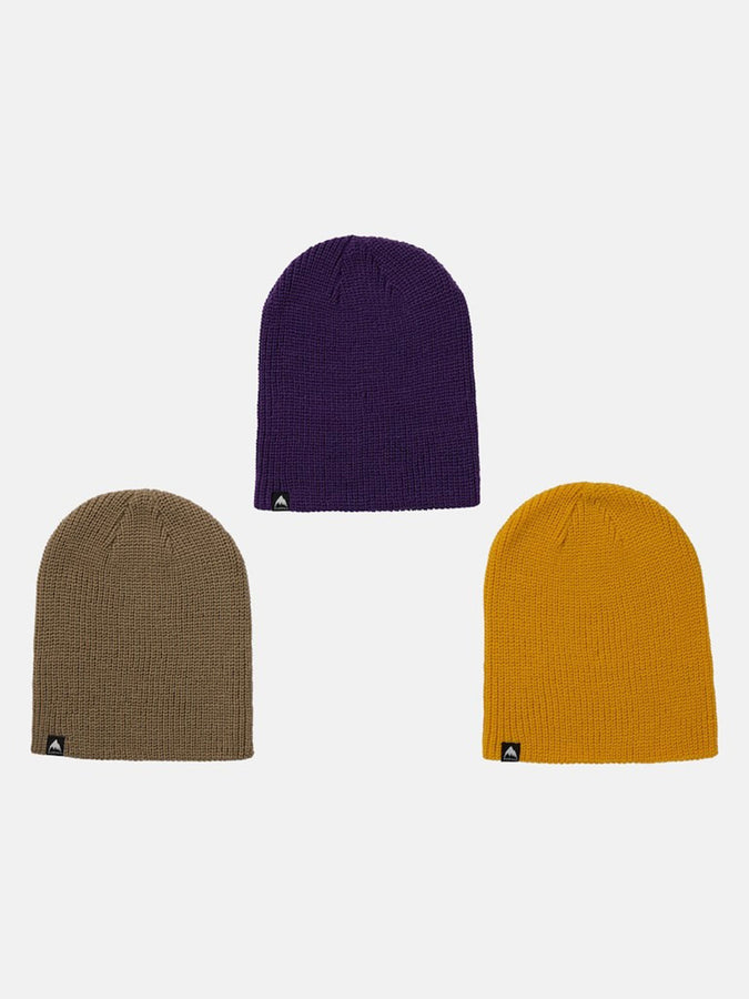 Burton Recycled DND 3 Packs Beanie | SMMT TPE/GLDNRD/IMP PRPL (AVK)