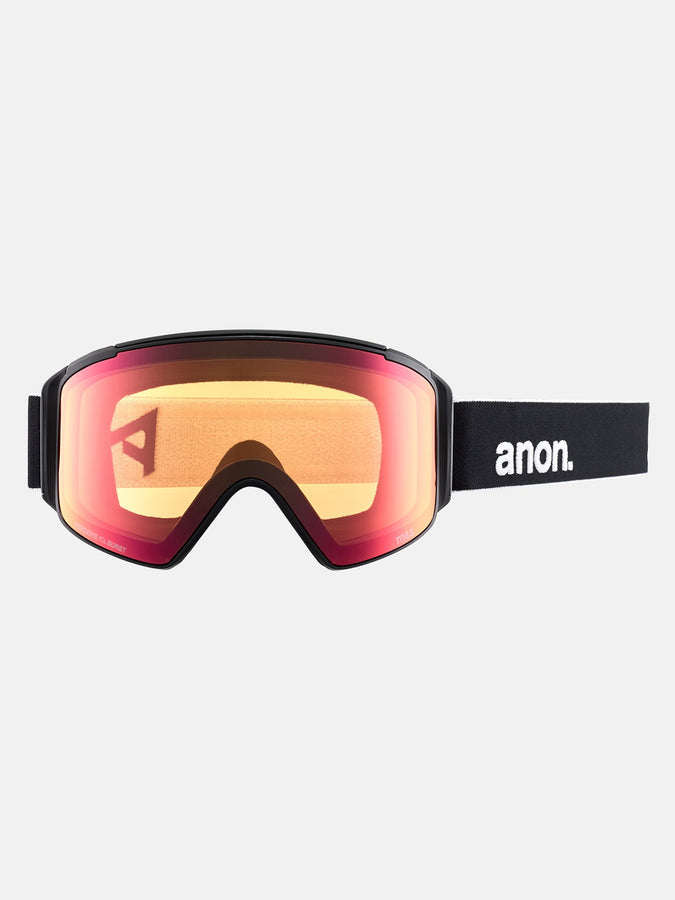 Anon M4S Cylindrical Snowboard Goggle 2025 | BLACK/SUNNY RED (003)