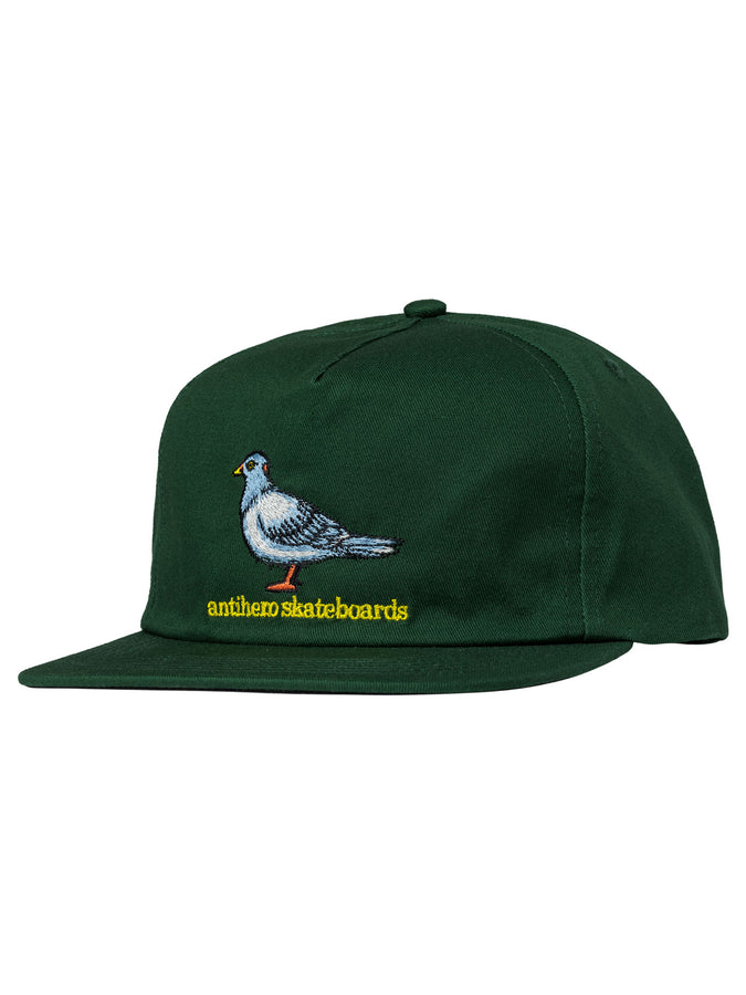 Anti Hero Lil Pigeon Snapback Hat | FOREST GREEN/YELLOW
