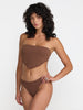 RVCA Crinkle Scarf Tie Bandeau Bikini Top Fall 2026