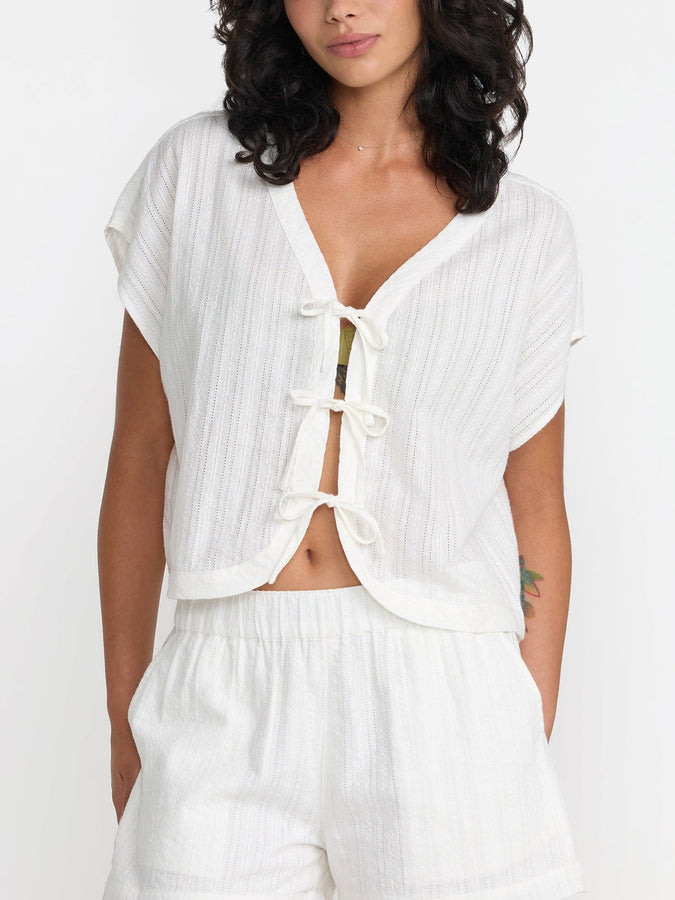 RVCA Vista Tie Front Top Fall 2026 | CLOUD (CLO)