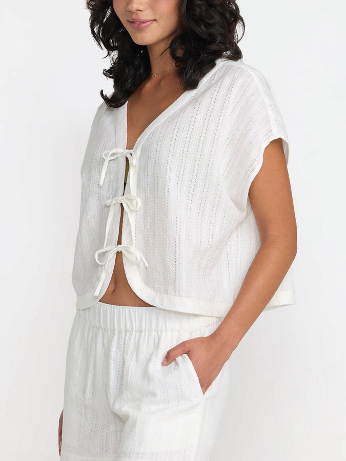 RVCA Vista Tie Front Top Fall 2026 | CLOUD (CLO)