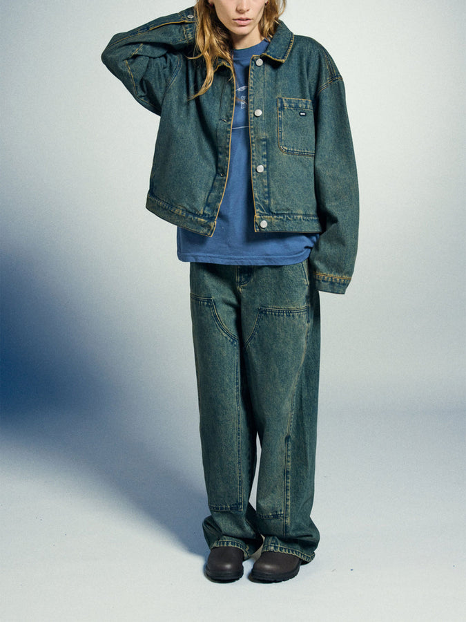 Obey Leah III Baggy Double Knee Jeans Fall 2025 | YELLOW TINT WASH (YTW)