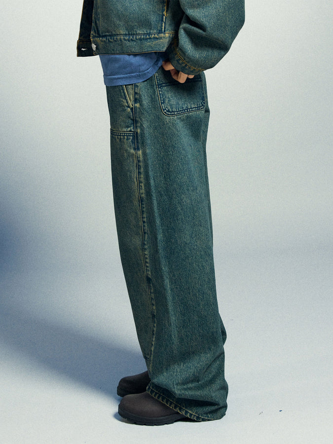 Obey Leah III Baggy Double Knee Jeans Fall 2025 | YELLOW TINT WASH (YTW)