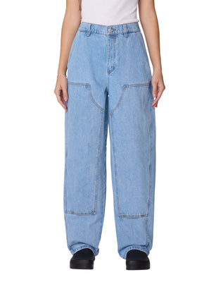 がラフ　kaja✦BLUE✦DENIM✦サイズ3 ovy Obey Leah III Baggy Double Knee Jeans Fall 2025 | EMPIRE