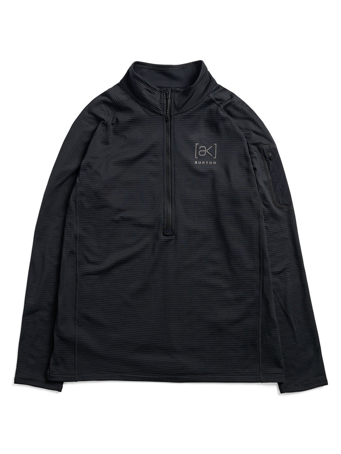 Burton [ak]® Helium Grid 1/2 Zip Fleece Winter 2027 | TRUE BLACK (A04)