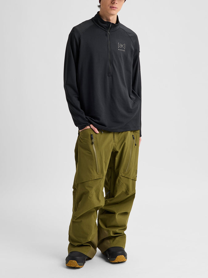 Burton [ak]® Helium Grid 1/2 Zip Fleece Winter 2027 | TRUE BLACK (A04)