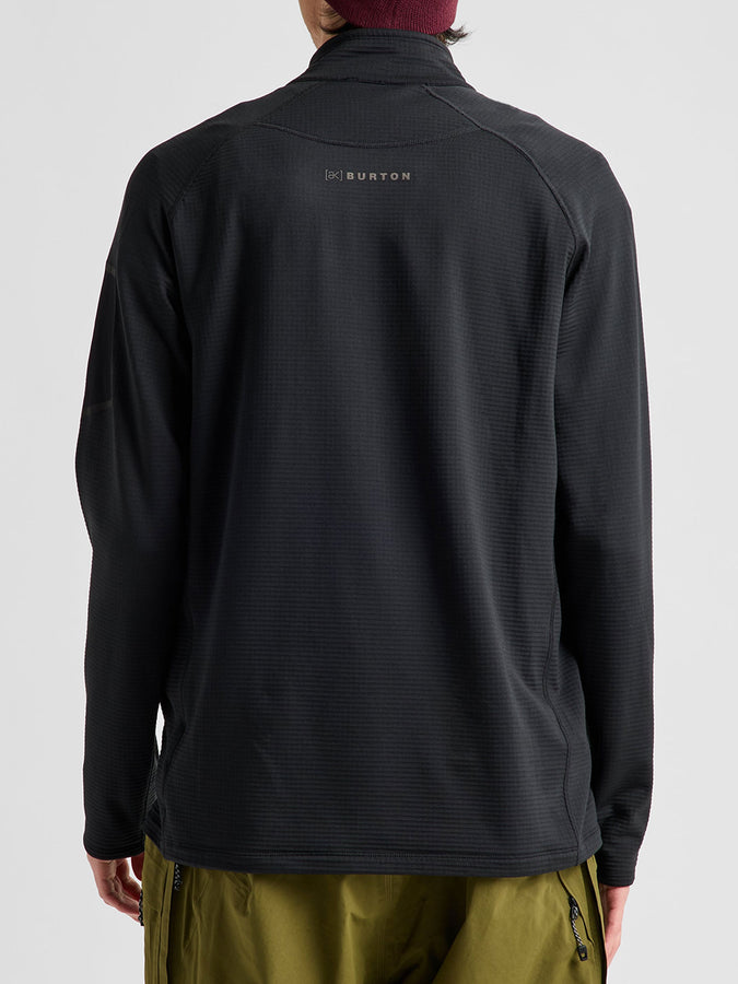 Burton [ak]® Helium Grid 1/2 Zip Fleece Winter 2027 | TRUE BLACK (A04)