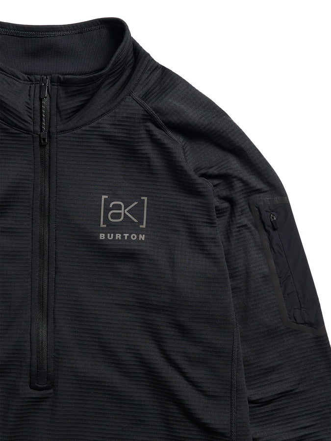 Burton [ak]® Helium Grid 1/2 Zip Fleece Winter 2027 | TRUE BLACK (A04)