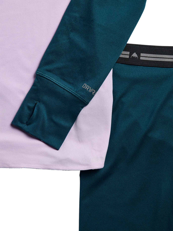 Burton Youth Midweight Base Layer Set 2027 | ATLNTC TEAL/MOONDST PRPL (E5O)