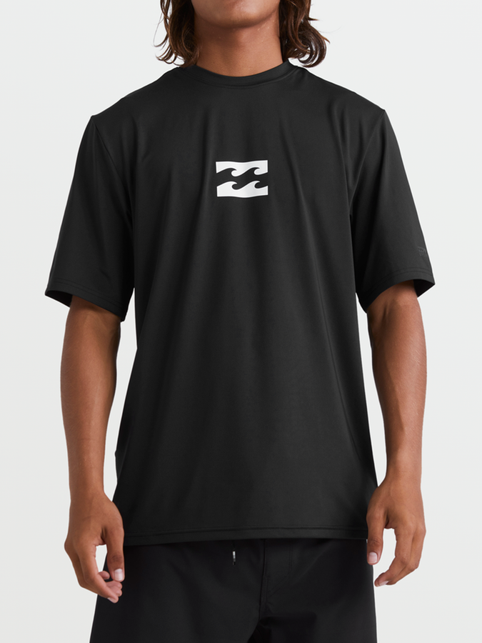 Billabong All Day Wave Short Sleeve Rashguard Spring 2026 | BLACK (BLK)