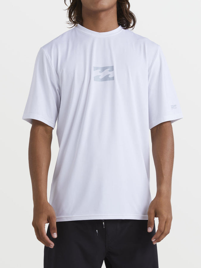 Billabong All Day Wave Short Sleeve Rashguard Spring 2026 | WHITE (WHT)