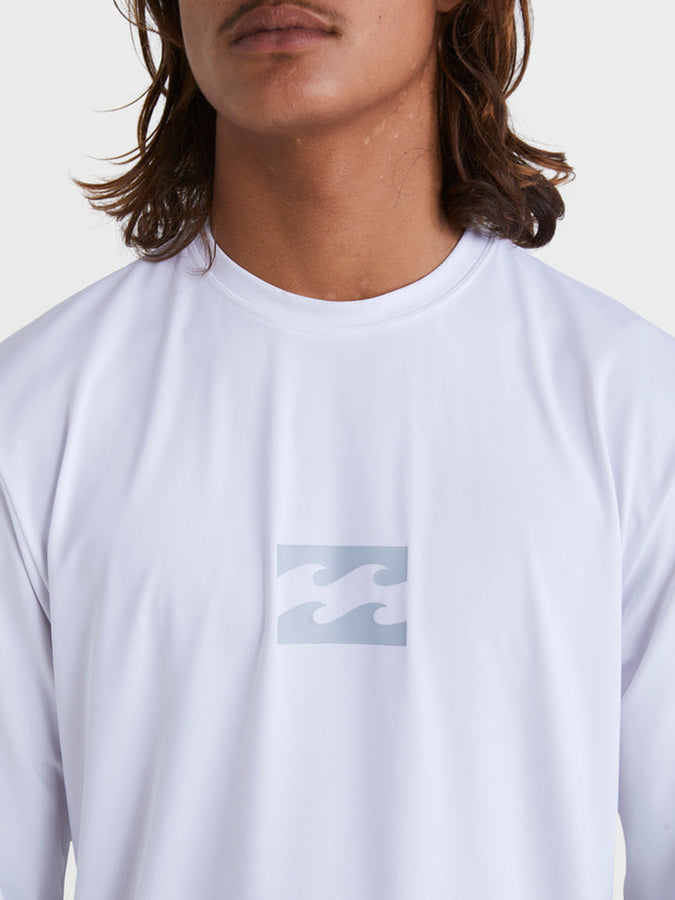 Billabong All Day Wave Long Sleeve Rashguard Spring 2026 | WHITE (WHT)