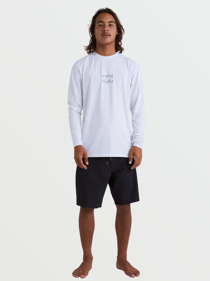 Billabong All Day Wave Long Sleeve Rashguard Spring 2026 | WHITE (WHT)