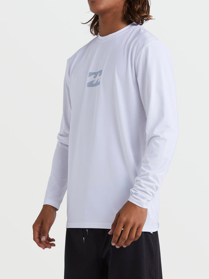 Billabong All Day Wave Long Sleeve Rashguard Spring 2026 | WHITE (WHT)