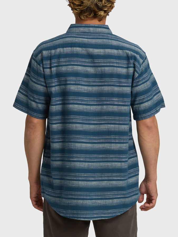 Billabong All Day Stripe S/S Buttondown Shirt Spring 2026 | DARK DENIM (DKD)