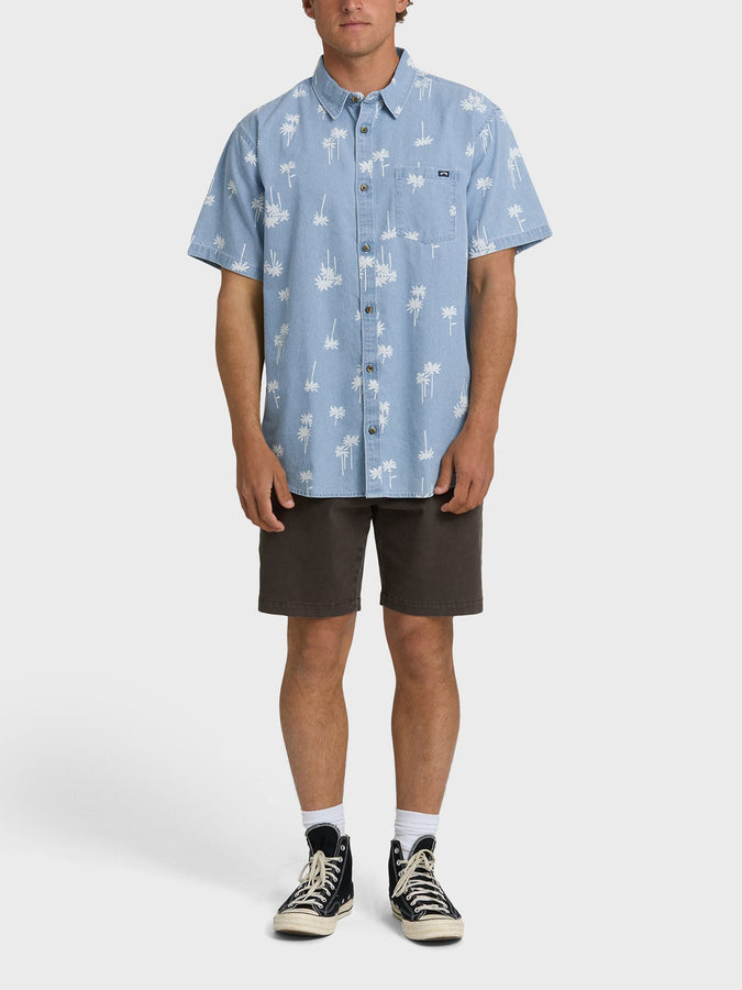Billabong Sundays Mini S/S Buttondown Shirt Spring 2026 | CORYDALIS BLUE (CBD)