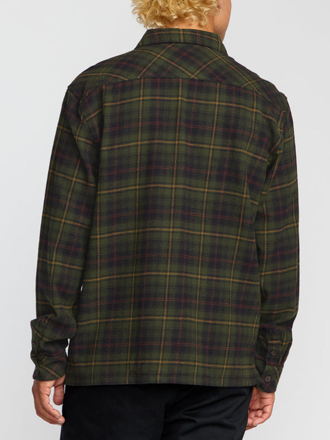 Billabong Offshore Flannel Long Sleeve Buttondown Shirt Fall 2025 | BLACK (BLK)