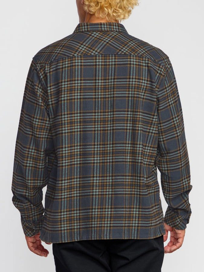 Billabong Offshore Flannel Long Sleeve Buttondown Shirt Fall 2025 |MIDNIGHT (MID)