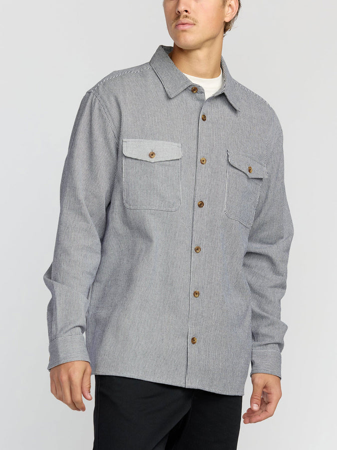 Billabong Austin Garage L/S Buttondown Shirt Fall 2025 | STONE BLUE (SNB)
