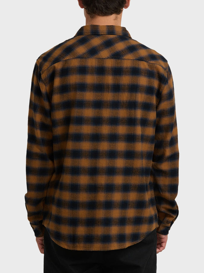 Billabong Coastline Flannel Buttondown Shirt Holiday 2025 | TOBACCO (TOB)