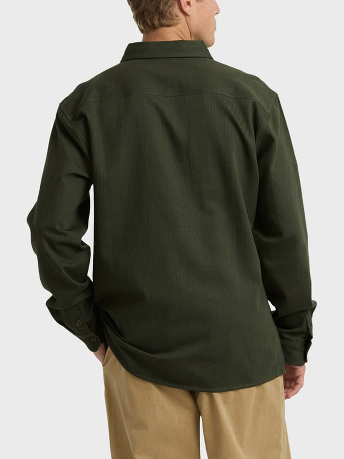 Billabong Fort Garage L/S Buttondown Shirt Holiday 2025 | OLIVE (OLV)