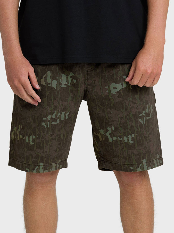 Billabong Bad Dog Elastic Shorts Spring 2026 | GREEN CAMO (XCCK)