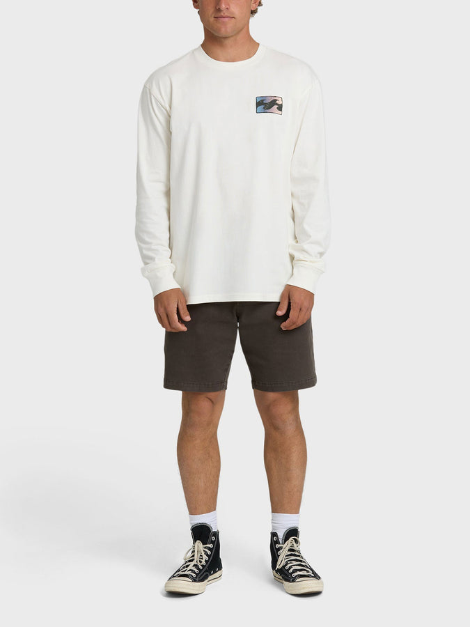 Billabong Crayon Wave Premium Long Sleeve T-Shirt Spring 2026 | OFF WHITE (OFW)