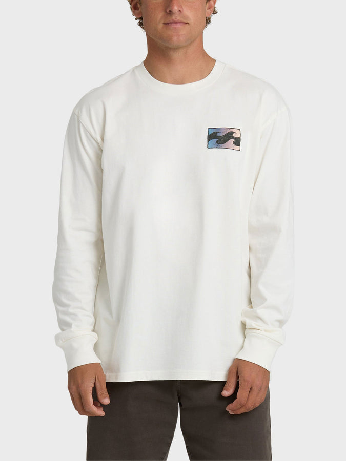 Billabong Crayon Wave Premium Long Sleeve T-Shirt Spring 2026 | OFF WHITE (OFW)