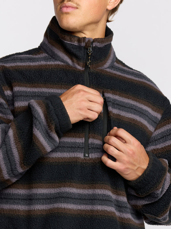Billabong Boundary Mock Polar Sweatshirt Fall 2025 | BLACK (BLK)