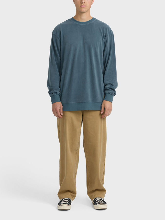 Billabong Torched Crewneck Sweatshirt Holiday 2025 | RUSTIC BLUE (RTL)
