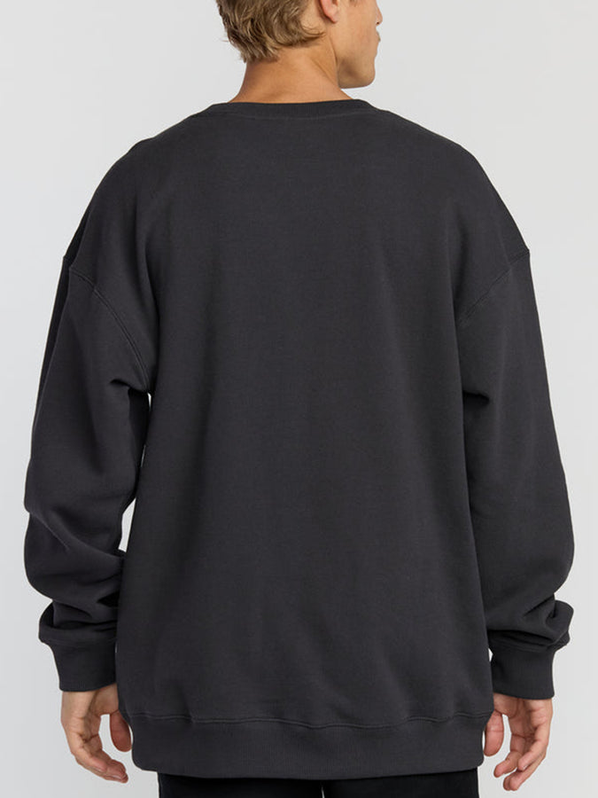 Billabong Iconic Emboss Crewneck Sweatshirt Fall 2025 | BLACK (BLK)