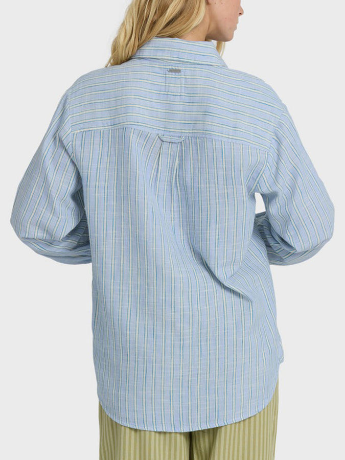 Billabong Wanderer Print L/S Buttondown Shirt Spring 2026 | TWILIGHT BLUE (TWB1)