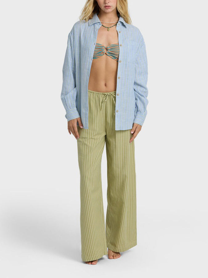 Billabong Wanderer Print L/S Buttondown Shirt Spring 2026 | TWILIGHT BLUE (TWB1)