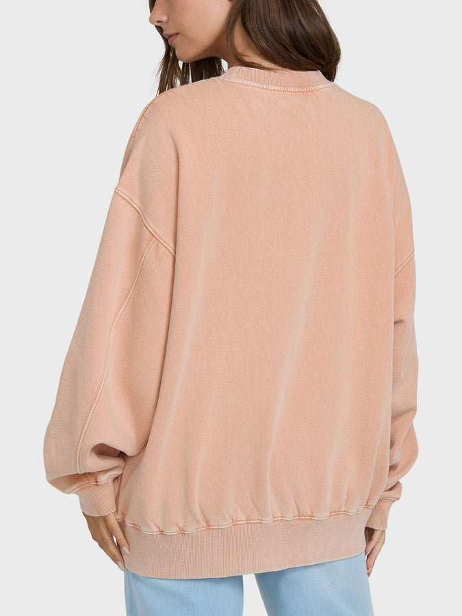 Billabong Bleached Out Kendal Crewneck Sweatshirt Spring 2026 | CARAMEL CAFE (CFF)