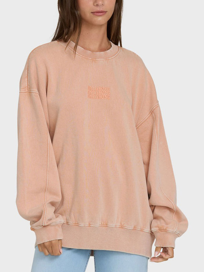 Billabong Bleached Out Kendal Crewneck Sweatshirt Spring 2026 | CARAMEL CAFE (CFF)