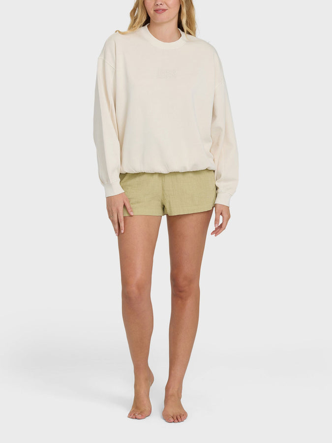 Billabong Bleached Out Kendal Crewneck Sweatshirt Spring 2026 | VANILLA (VAN)