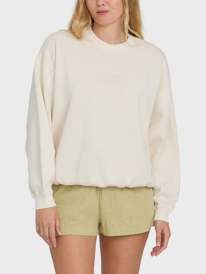 Billabong Bleached Out Kendal Crewneck Sweatshirt Spring 2026 | VANILLA (VAN)