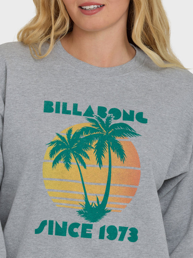 Billabong My Fave Beach Crewneck Sweatshirt Spring 2026 | HEATHER GRAY (HGY)