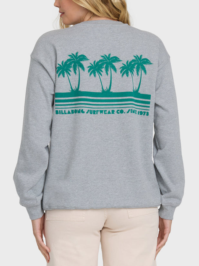 Billabong My Fave Beach Crewneck Sweatshirt Spring 2026 | HEATHER GRAY (HGY)