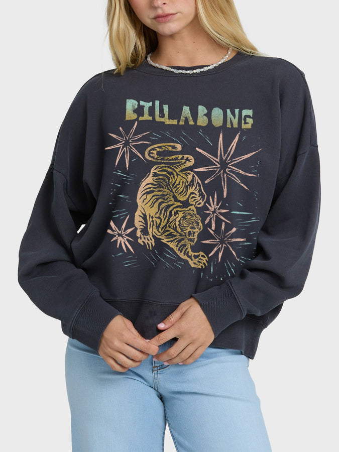 Billabong Echo Crewneck Sweatshirt Spring 2026 | BLACK SANDS (BSD1)