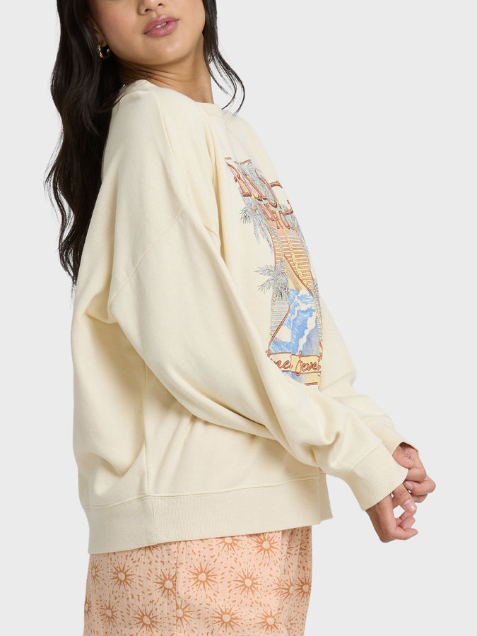 Billabong Echo Crewneck Sweatshirt Spring 2026 | WINTER WHITE (WWH)
