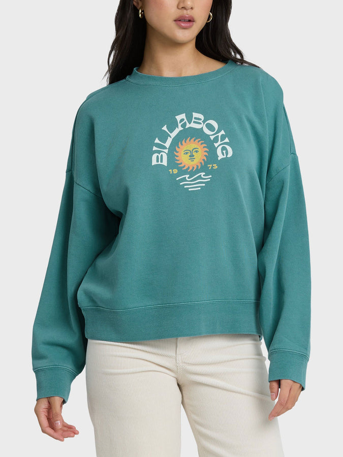 Billabong Echo Crewneck Sweatshirt Spring 2026 | BAY BLUE (YBB)