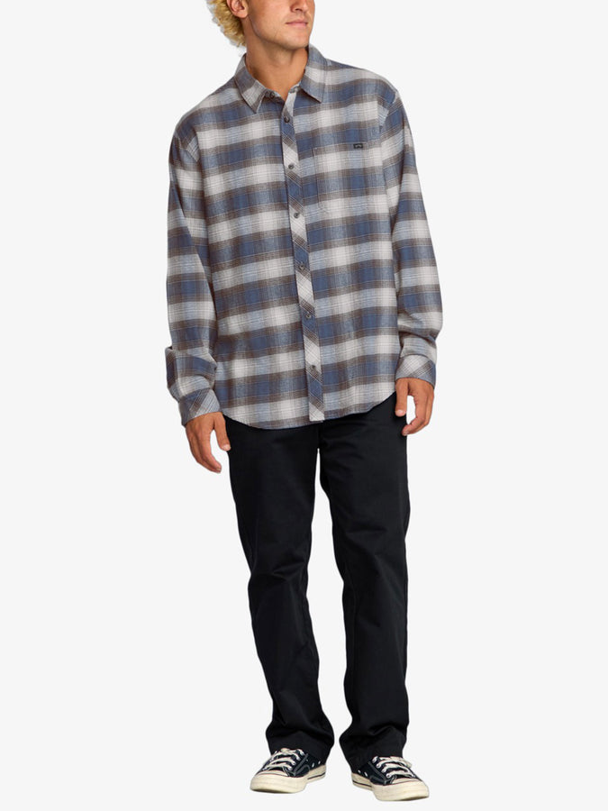 Billabong Coastline Flannel L/S Buttondown Shirt Fall 2025 | BLUE (BLU)