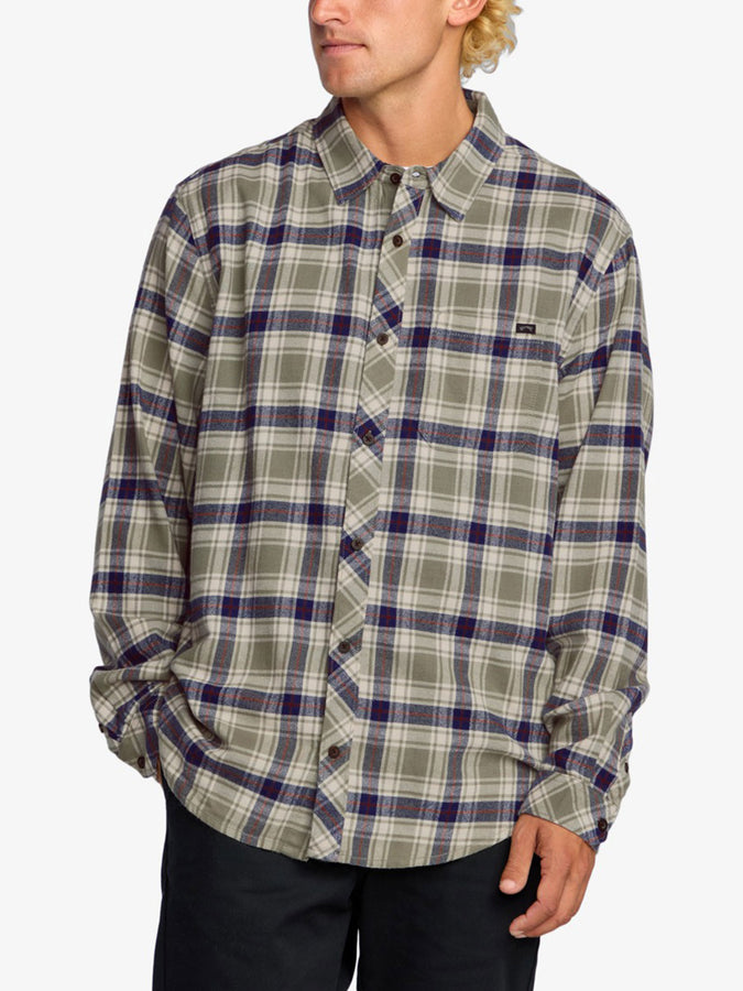 Billabong Coastline Flannel L/S Buttondown Shirt Fall 2025 | OLIVE (OLV)