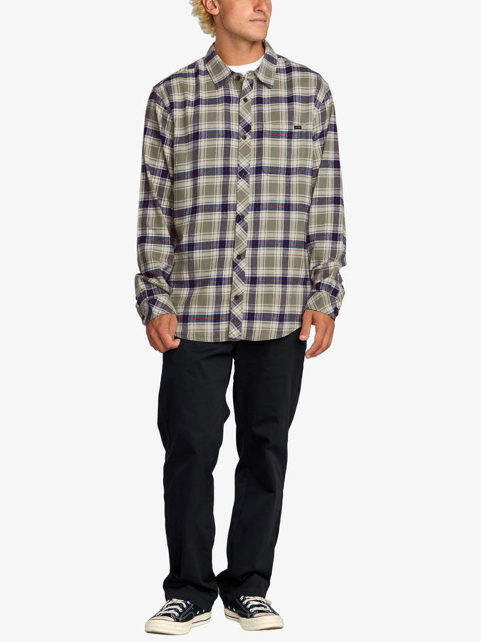 Billabong Coastline Flannel L/S Buttondown Shirt Fall 2025 | OLIVE (OLV)