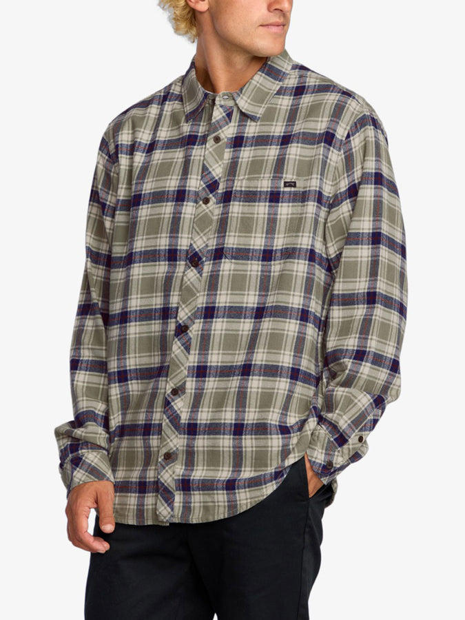 Billabong Coastline Flannel L/S Buttondown Shirt Fall 2025 | OLIVE (OLV)